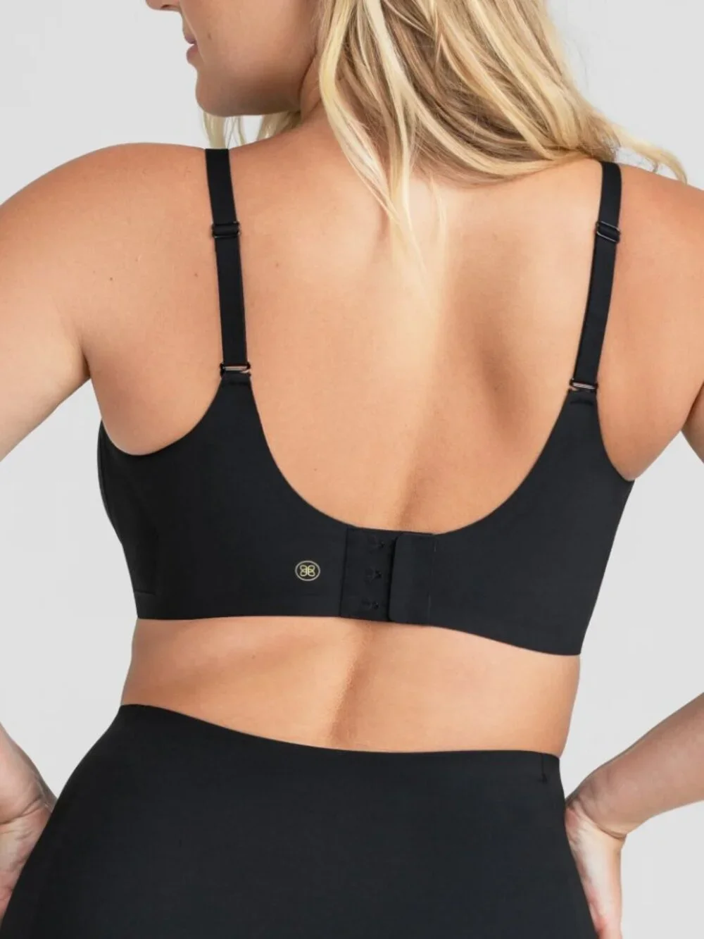 NWT Honeylove Lace Cross Over Bra Black